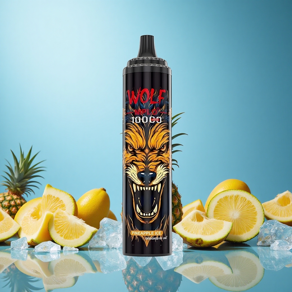 JNR Wolf Niplo 10000 Puffs Jednorázová Vape Ananas Ledová Czech Republic vape