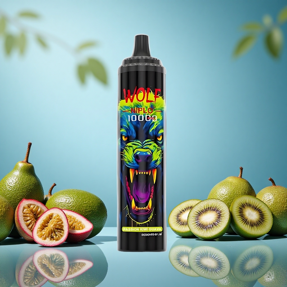 JNR Wolf Niplo 10000 Puffs Passion Kiwi Guava 20ml 650mAh Czech Republic vape