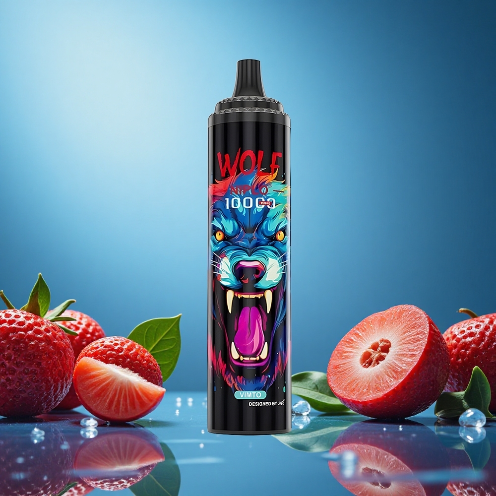 JNR Wolf Niplo 10000 Puffs Vimto Jednorázová Vape s 20ml kapalinou a Type-C rychlým nabíjením Czech Republic vape
