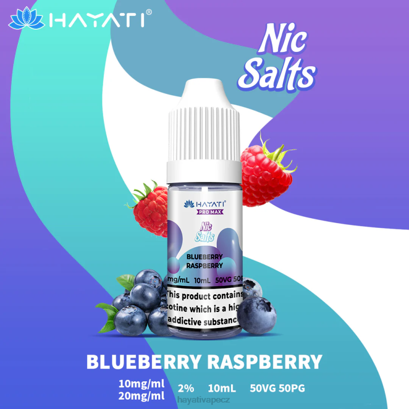 Hayati Pro Max nicotné soli borůvka malina 6F4V6235 Hayati flavours