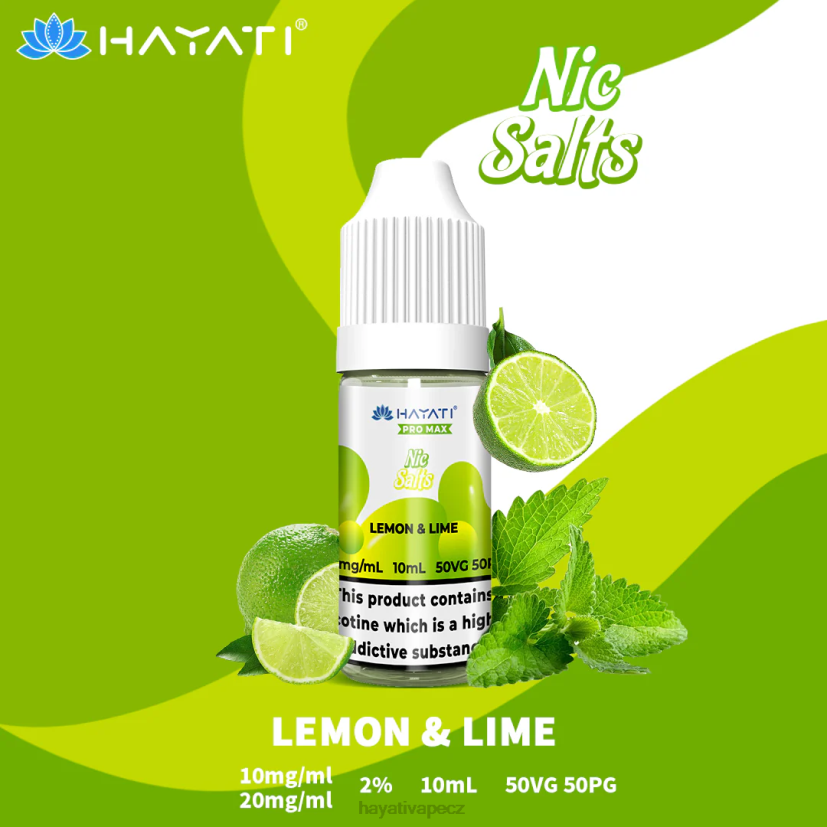 Hayati Pro Max nicotné soli citron limetka 6F4V6241 Hayati CZ