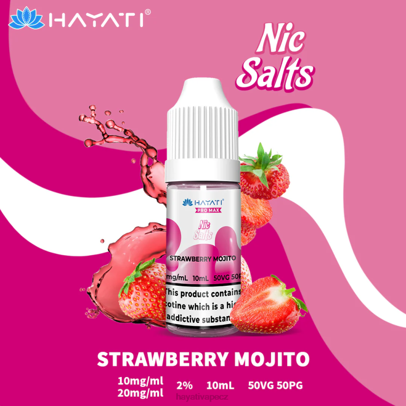 Hayati Pro Max nicotné soli jahodové mojito 6F4V6244 Hayati vape flavours