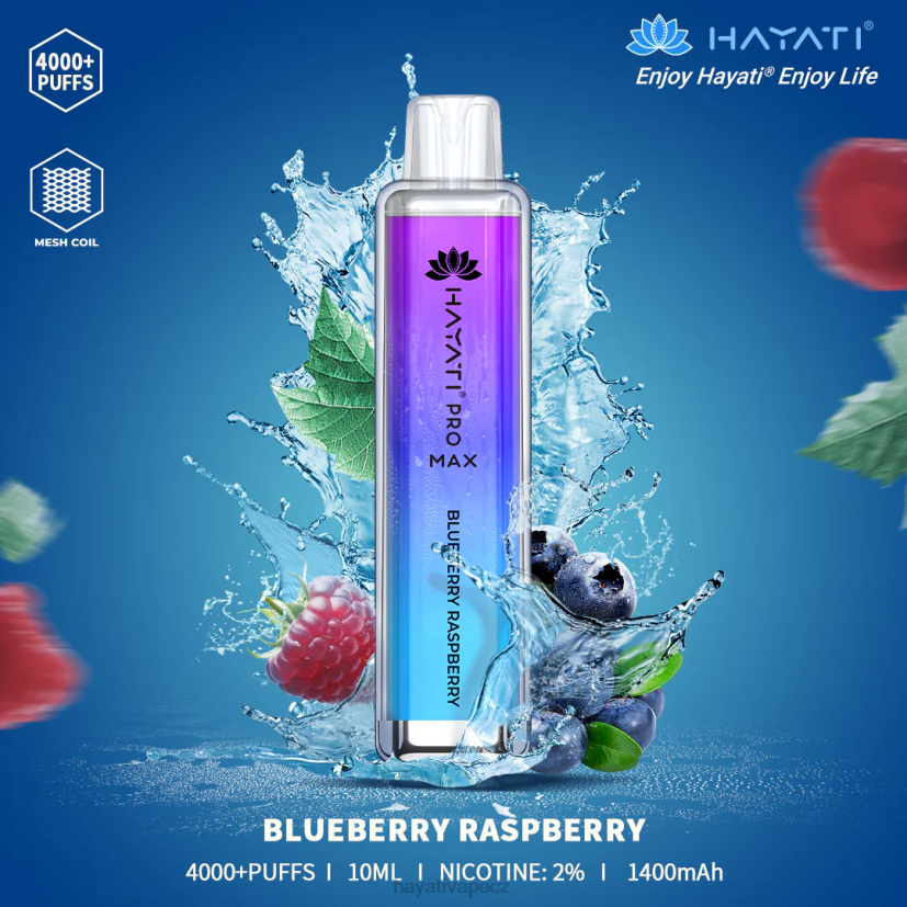 Hayati Pro Max jednorázový borůvka malina 6F4V699 Hayati vapes wholesale