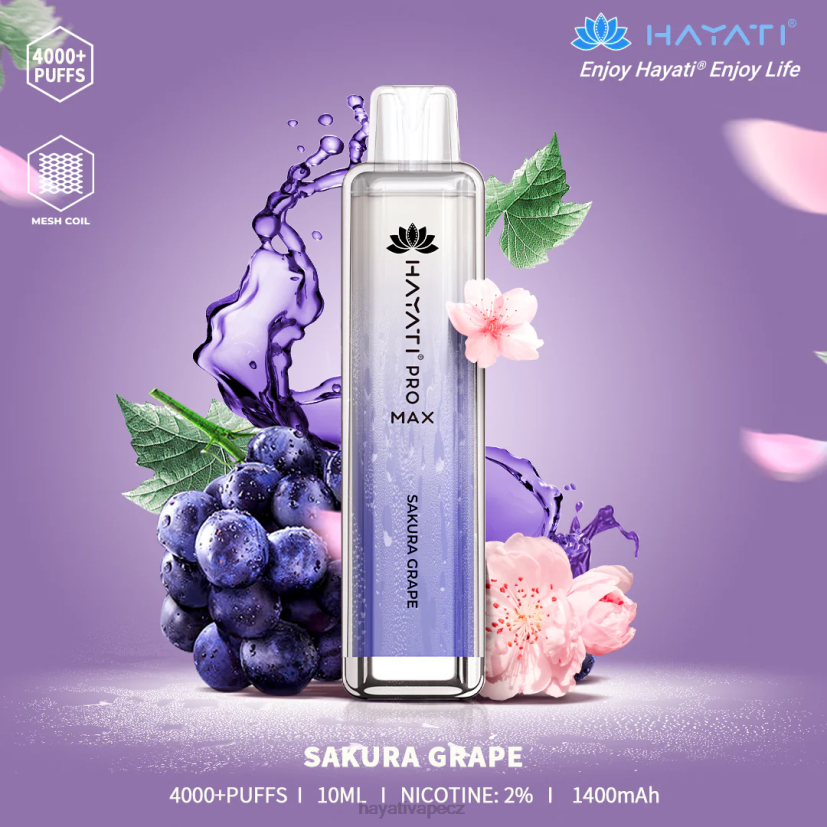 Hayati Pro Max jednorázový hrozen sakura 6F4V6119 Hayati vapes wholesale