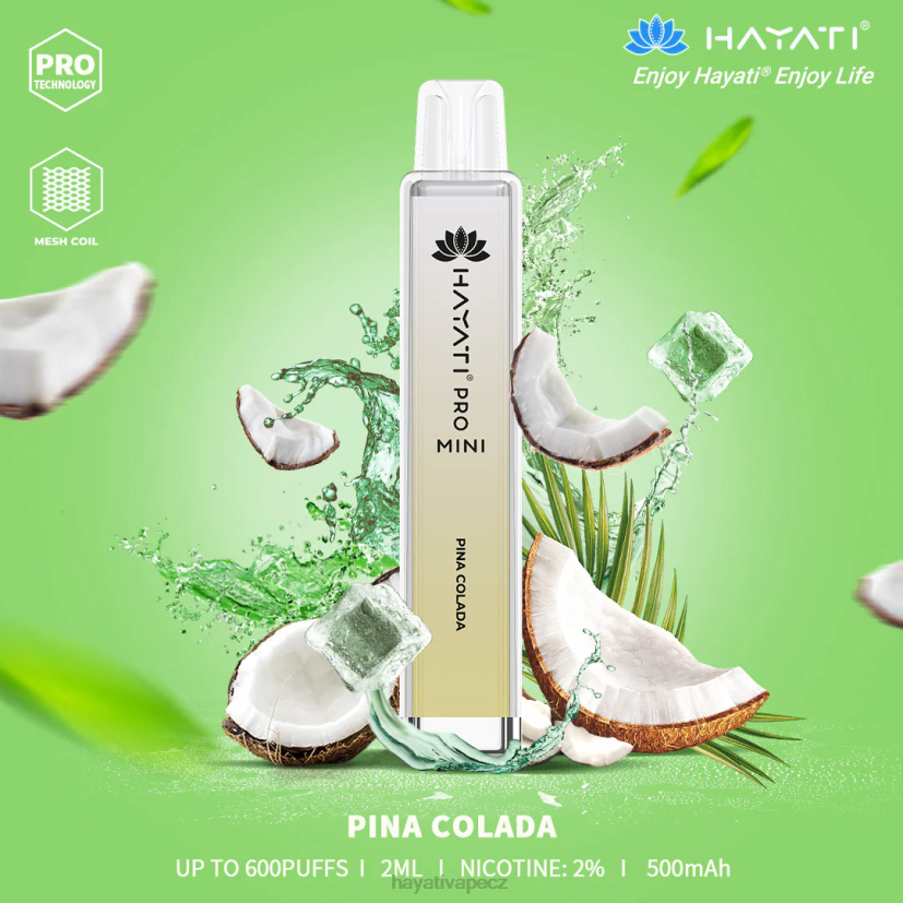 Hayati Pro Mini jednorázový Piňa koláda 6F4V629 Hayati vapes wholesale