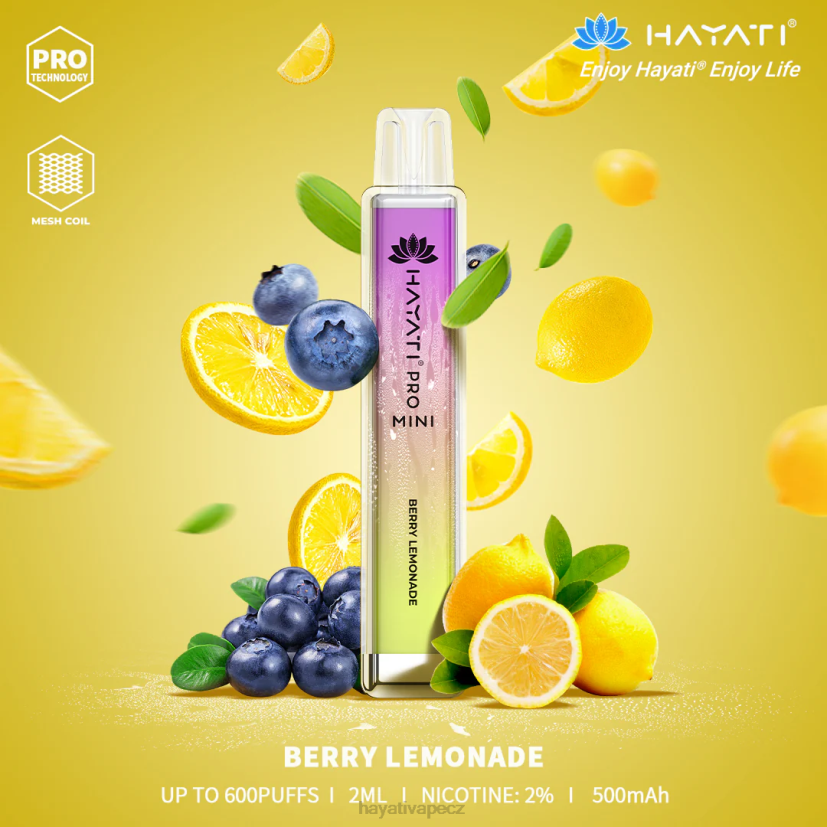 Hayati Pro Mini jednorázový jahodová limonáda 6F4V62 Hayati praha