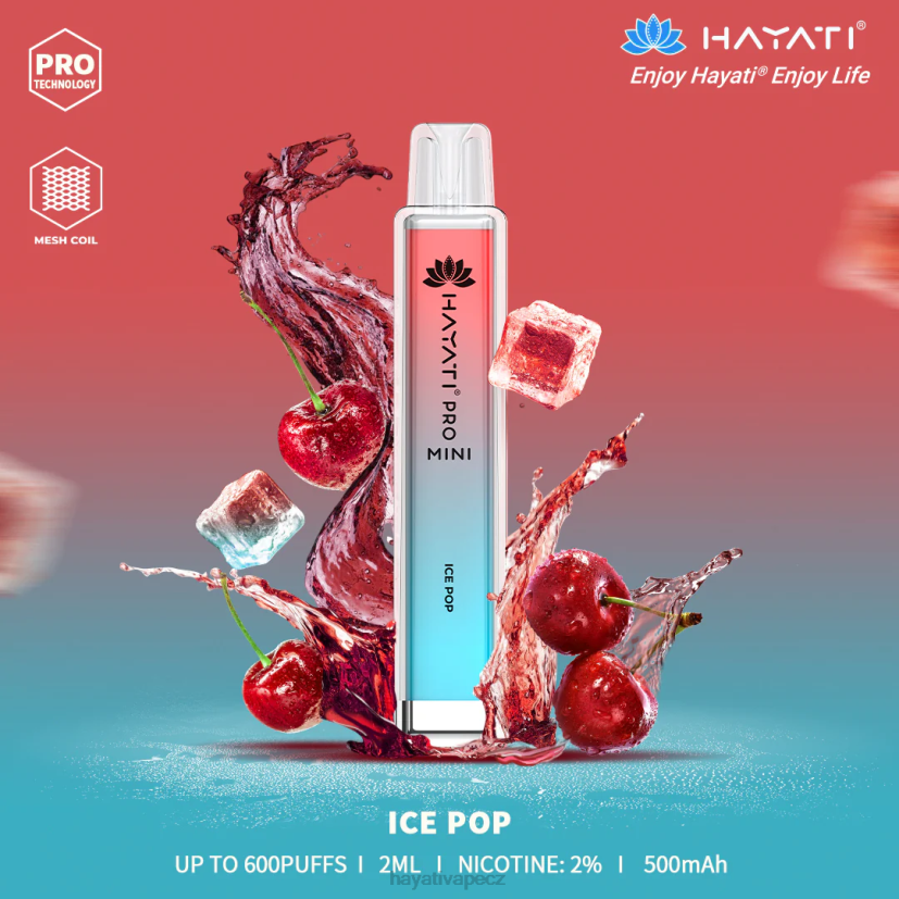 Hayati Pro Mini jednorázový ledový pop 6F4V618 Hayati vape near me
