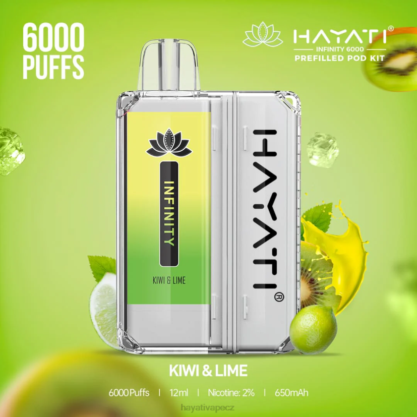 Hayati Infinity Sady 6000 podů kiwi a limetka 6F4V6152 Hayati praha