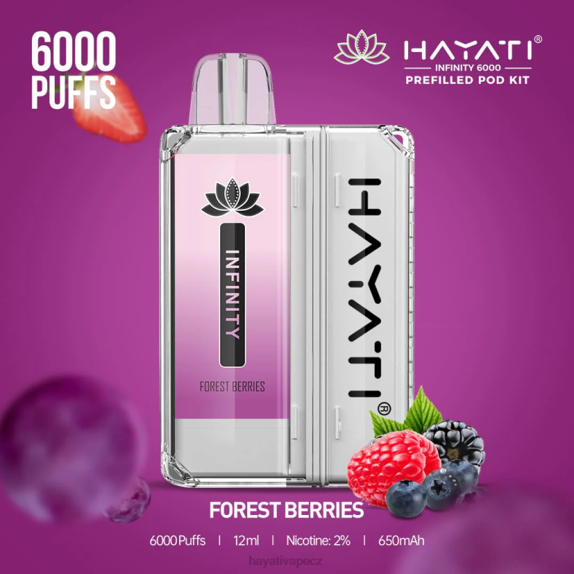 Hayati Infinity Sady 6000 podů lesních plodů 6F4V6148 Hayati vape near me