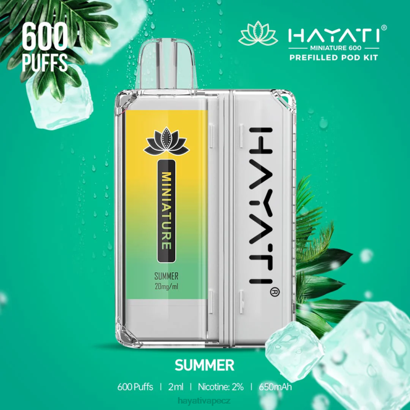 Hayati Miniature 600 podstavců léto 6F4V648 Hayati vape near me