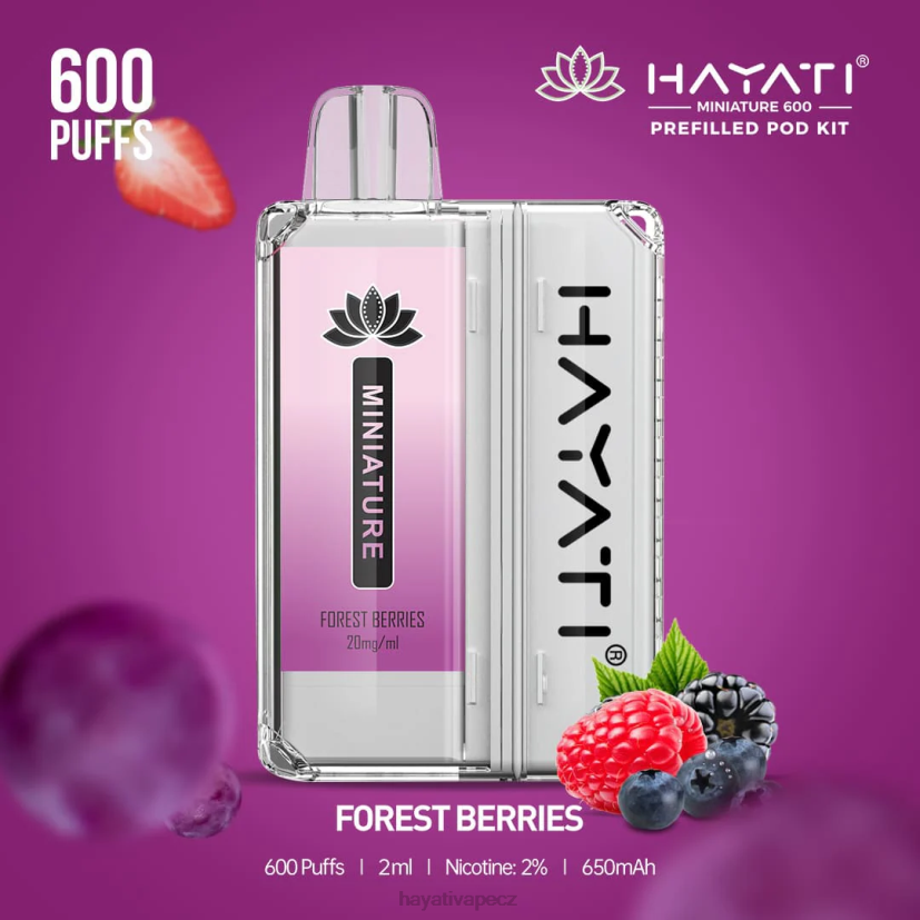 Hayati Miniature 600 podstavců lesních plodů 6F4V634 Hayati vape flavours